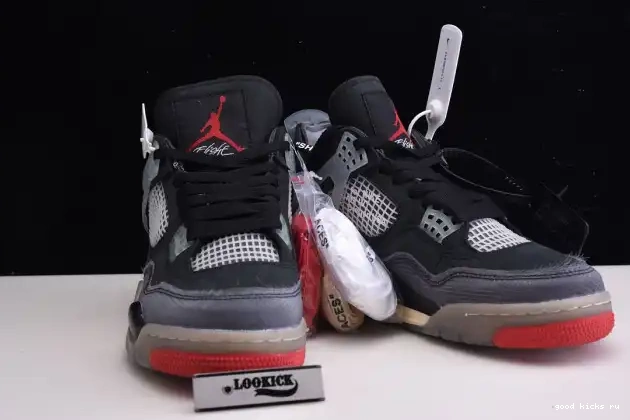 CV9388-001 x Jordan Bred Off White Air 4 Retro 0624